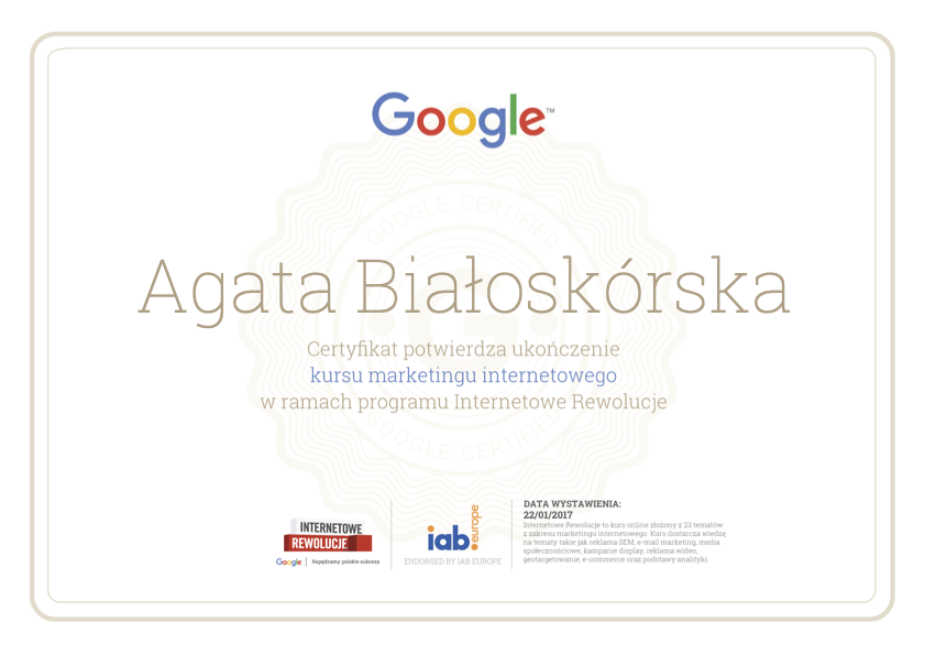 Google Certificate